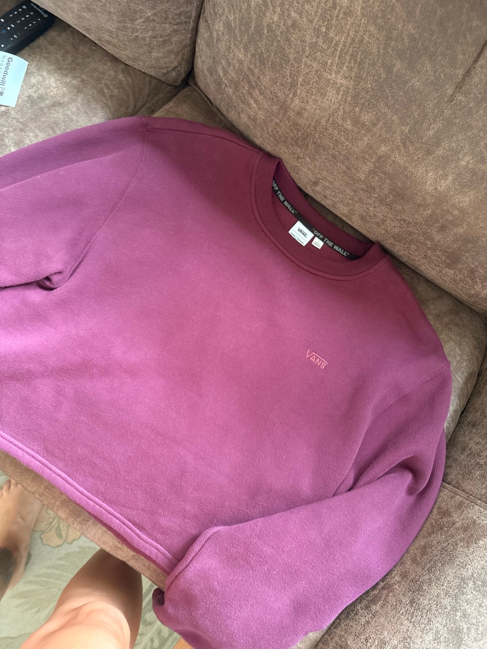 Vans Women's Crewneck Sweatshirt in Plum